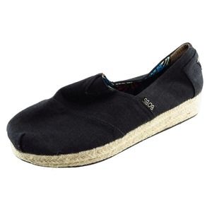 Bobs By Skechers Size 9.5 M Black Espadrille